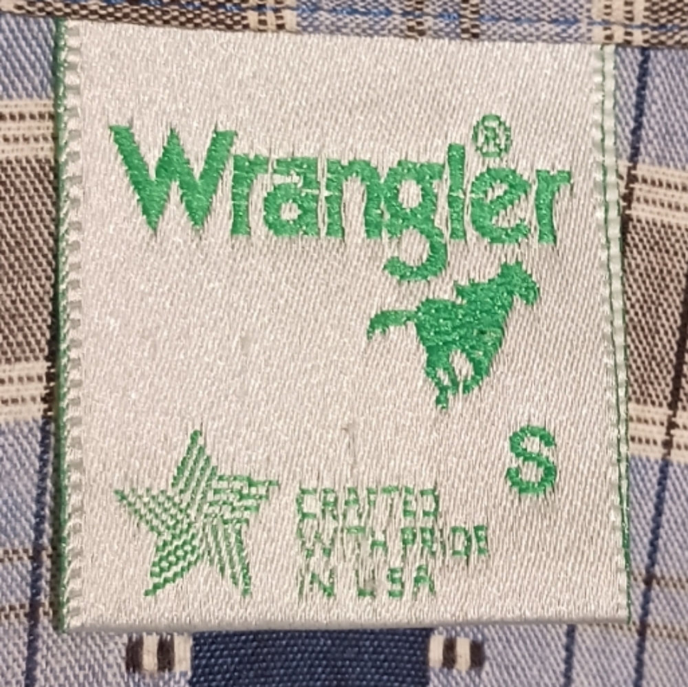 VTG 80s Wrangler Western Shirt Cowgirl Chic Stripe - Picture 7 of 10